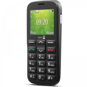 Doro 1380 Easy Mobile Phone for Seniors with Wide Display (Black)